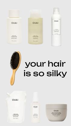 healthy hair, silky hair, have a healthy hair worh ouai Must Have Hair Care Products, Silky Hair Products, Silky Hair Mask, Ouai Products, Silky Shiny Hair, Natural Hair Care Routine, Freetime Activities, Silky Smooth Hair