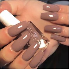 Dark Nude Acrylic Nails, Ballerina Acrylic Nails, Boho Nails, Beauty Hacks Nails, Claw Nails, Fall Acrylic Nails, Acrylic Nails Coffin Pink, Nails Only, Brown Nails