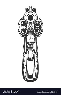 Vintage Revolver, Webley Revolver, Revolver Tattoo, Western Clipart, Sketchbook Practice, Comic Art Sketch, Funny Vinyl Decals, Kunst Tattoos, Monochrome Style