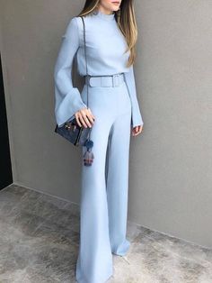 Sports Clothes, Jumpsuit Outfit, Summer Work Outfits, Looks Chic, Maxi Skirts, Work Outfits Women, Jumpsuit Fashion, Wide Leg Jumpsuit