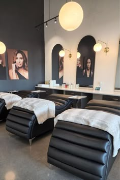 the salon is clean and ready for customers to use