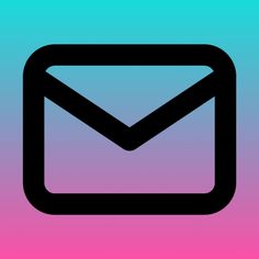 an email icon on a pink and blue background