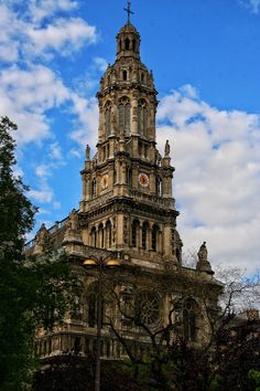 an old building with a clock tower on top