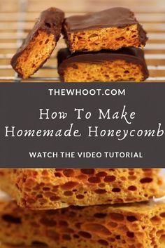 homemade honeycombs stacked on top of each other