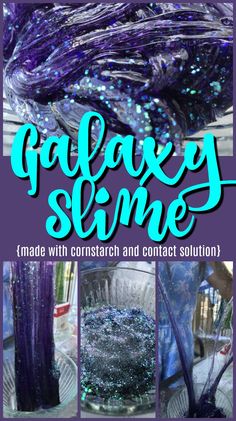 the cover of galaxy slime made with contact and contact solution