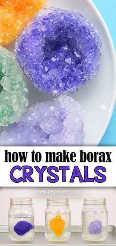 how to make borax crystals in glass jars