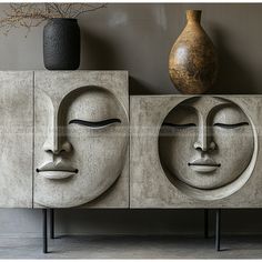 #mask #interiordesignideas #interior #design #wall #art #restaurant #architecture #sculpture #mural Mix Media, Design Wall