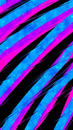 blue and pink lines are shown in this abstract image, with black spots on the background