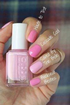 Nails Ombre Pink, Essie Pink, Essie Pink Nail Polish, Nails Ombre, Ombre Pink, Pink Shades, Pink Nail Polish, Essie Nail Polish