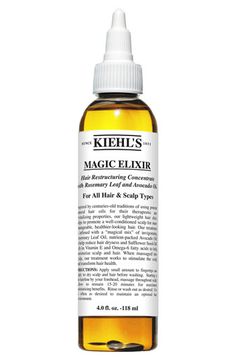 Kiehl's Since 1851 'Magic Elixir' Hair Restructuring Concentrate Magic Elixir, Grow Thicker Hair, Dunner Wordend Haar, Hair Dryness, Magic Hair, Oil Treatments, Unwanted Hair Removal, Hair Regrowth, Unwanted Hair