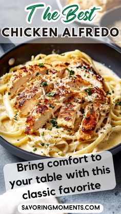 Savor the creamy, rich flavors of this Chicken Alfredo—a go-to for dinner recipes or quick lunch ideas. Tender chicken, pasta, and velvety sauce make it irresistible! Your next favorite meal is just a click away. #chickenrecipes #dinnerideas #pastarecipes #quicklunchrecipes #comfortfood #easymeals #familydinner