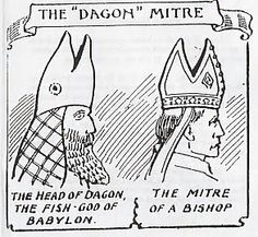 an old cartoon shows two men wearing crowns