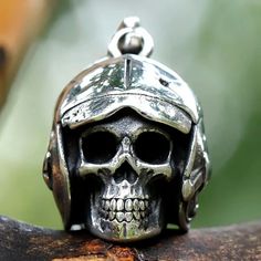 Stainless Steel Men's Necklace Biker Helmet Skull Amulet Punk Vintage Jewelry Biker Helmet, Skull Helmet, Biker Helmets, Sophisticated Jewelry, Skull Pendant Necklace, Necklace Gothic, Pendant For Men, Viking Ring, Punk Vintage