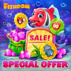 the fishdom sale is on and it's time to get some fun items