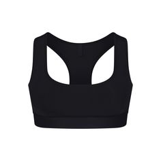 SKIMS TRACK RACERBACK BRALETTE | ONYX Mesh Bra, Long Run, Sporty Chic, How To Run Longer, Bralette, Scoop Neck, Sports Bra, Track