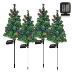 PRICES MAY VARY. Waterproof solar Christmas tree light : Each Christmas tree stake is 29 inches high with 20 led light in 4 colors (blue ,red , green , warm yellow )， Intelligent optical control system : the solar panel will automatically charge for 4-6 hours in day and will light up in night for 8-15 hours. No need to turn ON/OFF everyday. It will save you money on energy costs. outdoor Christmas light Decorations : IP65 waterproof Xmas Tree light for outside decorations. Perfect outdoor Christ Waterproof Christmas Decorations, Tree Lights Outdoor, Outdoor Xmas Tree, Solar Christmas Tree, Christmas Pathway Lights, Outdoor Tree Lighting, Xmas Tree Lights, Solar Christmas Lights, Lights Patio