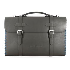 "The Large Falcon Grey Rufford Leather and Rope Briefcase was both designed and handcrafted completely in Great Britain and Australia/Malaysia, In Quality We Trust. For the Modern Journeyman (and woman), ANCHOR & CREW takes ownership of an exploratory lifestyle and enjoys the Happy-Good Life. Combining British craft manufacturing with a discerning modern-minimalist style, this ANCHOR & CREW leather good is perfect for everyday needs and simple conveniences." Small Anchor, Geometric Bangle, Silver Gift Wrap, Shell Collection, Mens Leather Bracelet, Gold Gift, Silver Foil, Gold Leather, Embossed Logo