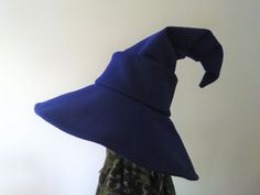 "This witch hat is an ideal for cosplay, Halloween and everyday wizardry. The brim of hat is about 6\" wide. Sizes: round head 22\", 24\", or 26\". If you need any other size, please contact me. Handmade with durable polyester felt. Fully lined with silky charmeuse. Ready to ship within 3 business days. Free domestic shipping with USPS First Class Mail." Wizard Fashion, Wizard Costume, Wizard Hat, Hat Wide Brim, Halloween Witch Hat, Cosplay Halloween, Costume Hats, Wide Brimmed Hats, Brim Hat