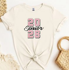 Graduation 2028 Senior Shirt, Graduation Class of 2028 Senior Shirt, Funny Senior Shirt, Back to School, Graduation Gift Retro TShirt Crew Neck T-shirt With Graphic Print For Graduation Party, Customizable White T-shirt For Graduation, Short Sleeve T-shirt With Text Print For Graduation, Proud Friend Of A Senior Shirt, School Graduation T-shirt With Graphic Print, Great Graduation Gifts, Senior Shirts, Adulting Shirts, Retro Tshirt