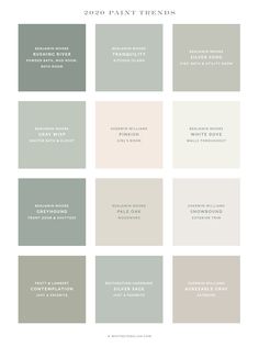 the color scheme for paint colors in different shades