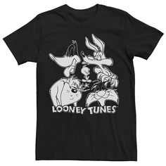 Add a whimsical touch to your look with this men's Looney Tunes tee. Add a whimsical touch to your look with this men's Looney Tunes tee. Crewneck Short sleevesFABRIC & CARE Cotton Machine wash Imported Color: Black. Gender: male. Age Group: adult. Pattern: Graphic. Faces Black And White, Big Face, Cool Outfits For Men, Pattern Graphic, Looney Tunes, Fabric Care, Tshirt Print, Printed Shirts, Cool Outfits