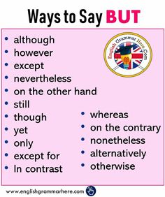 a pink poster with the words, ways to say but it is not in english