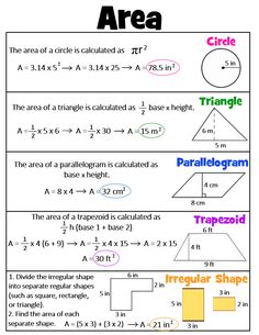 area and perimeter worksheet for students to practice their math skills in the classroom