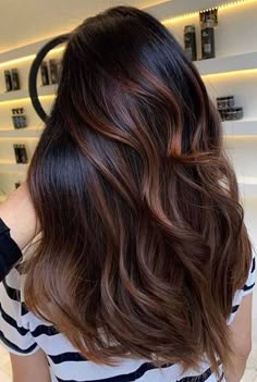 The Best Hair Color, Best Hair Color, Black Hair Balayage, Brunette Balayage, Brunette Balayage Hair, Brown Hair Balayage, Caramel Highlights, Winter Hair Color, Hair Color Highlights