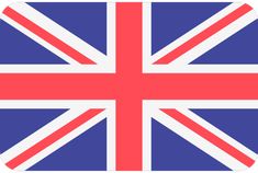 the british flag is shown in red, white and blue