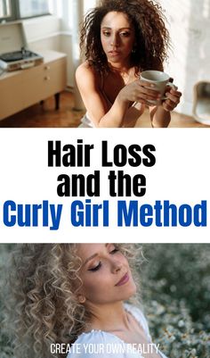 Curly Girl method beginners, here’s a guide to hair loss and the Curly Girl Method. Get the details on a common concern with this popular curly hair routine. Plus, see when you should check in and change up your curly girl approved products! Defined Curls, Hair Back