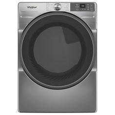 a front load washer with the door open