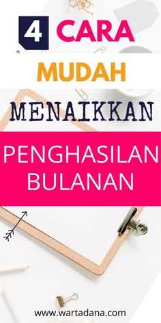 the words cara mudah menakkan and pengasian bulan on top of a