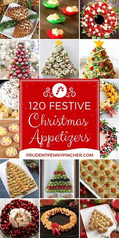 twelve festive christmas appetizers that are perfect for the holiday season to eat