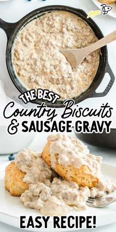 the best crockpot and sausage gravy recipe is in this postcard