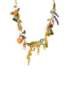 Gardens In Provence Multi Short Necklace Hand Painted Earrings, Painted Earrings, Fancy Beads, So Real, Royal Jewels, Sweet Scents