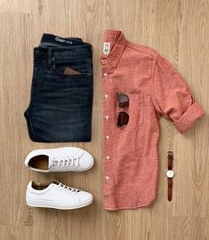 Elevate Your Style Game! 👔💼 Discover trendy and versatile outfit combinations to rock any occasion. #MensFashionInspo #StyleInspiration Mens Fashion Summer Outfits, Men Fashion Casual Shirts, Stylish Summer Outfits