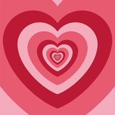 three hearts are arranged in the shape of a heart on a pink and red background