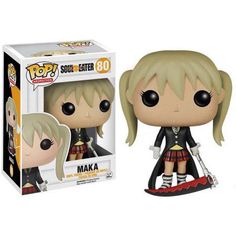 a pop vinyl figurine is shown in front of a box with an image of a