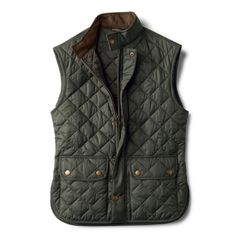 Barbour® Lowerdale Quilted Gilet | Orvis Classic Sleeveless Outerwear For Outdoor, Classic Outdoor Vest For Fall, Classic Outdoor Vest, Classic Sleeveless Vest For Outdoor, Cotton Vest With Padded Collar And Sleeveless Design, Sleeveless Quilted Vest For Outdoor Activities, Sleeveless Cotton Vest With Padded Collar, Cotton Sleeveless Vest With Padded Collar, Functional Quilted Vest For Fall