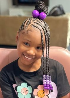 Explore the world of hair artistry with these 55 mesmerizing braids and beads hairstyles for kids designed to adorn and inspire. Storm Hairstyle, Braided Bun Hairstyles For Kids, Braided Top Bun, Beads Hairstyles For Kids, Cainrow Hairstyles, Kiddie Hairstyles, Beads Hairstyles