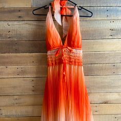 Brand New W/ Tags Lucy Paris Orange Halter Dress. Size Small. Orange Halter Dress, Paris Dresses, Orange Dress, Dress Ideas, Birthday Outfit, Color Orange, Prom Dress, Halter Dress, Prom Dresses