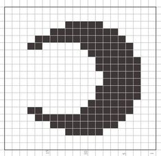 a cross stitch pattern with the letter c on it