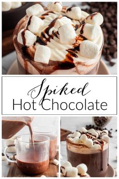 hot chocolate with marshmallows and whipped cream