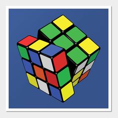 an image of a rubik cube on a white background