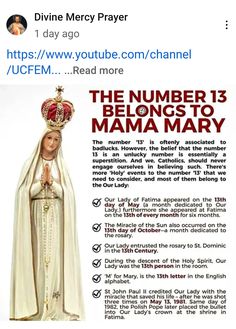 an ad for the number 13 belongs to mamma mary, which has been posted on twitter