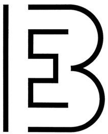 the letter b is made up of black and white letters