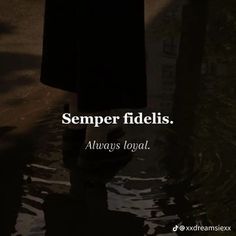 a person standing in water with the words semper fieldis always local on it