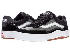 Vans Wayvee - Men's Shoes : Black/White Leather : The uniquely colorful Vans Wayvee feature a low profile and lace up front closure. Traditional lace-up closure for a secure fit. Classic round toe silhouette. Suede and translucent mesh uppers offer durability and breathability, while an updated lacing system made of ghillie and reinforced eyelets creates extra lace protection. Increased durability - DURACAP reinforced toe caps provide extra durability where skateboarders need it most, while the Colorful Vans, Van Shoes, Urban Shoes, Tenis Vans, Mens Shoes Black, Best Shoes For Men, Shoes Vans, Vans Style, Sneakers Athletic