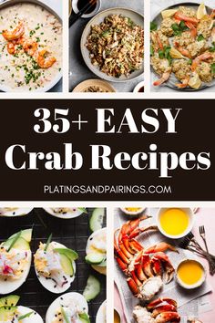 the best crab recipes for any type of seafood, and they are easy to make