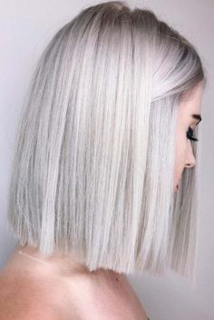 Tuns Bob Lung, Platinový Blond, Bleach Blonde Hair, Silver Blonde, Lob Haircut, Winter Hair Color, Summer Hair Color